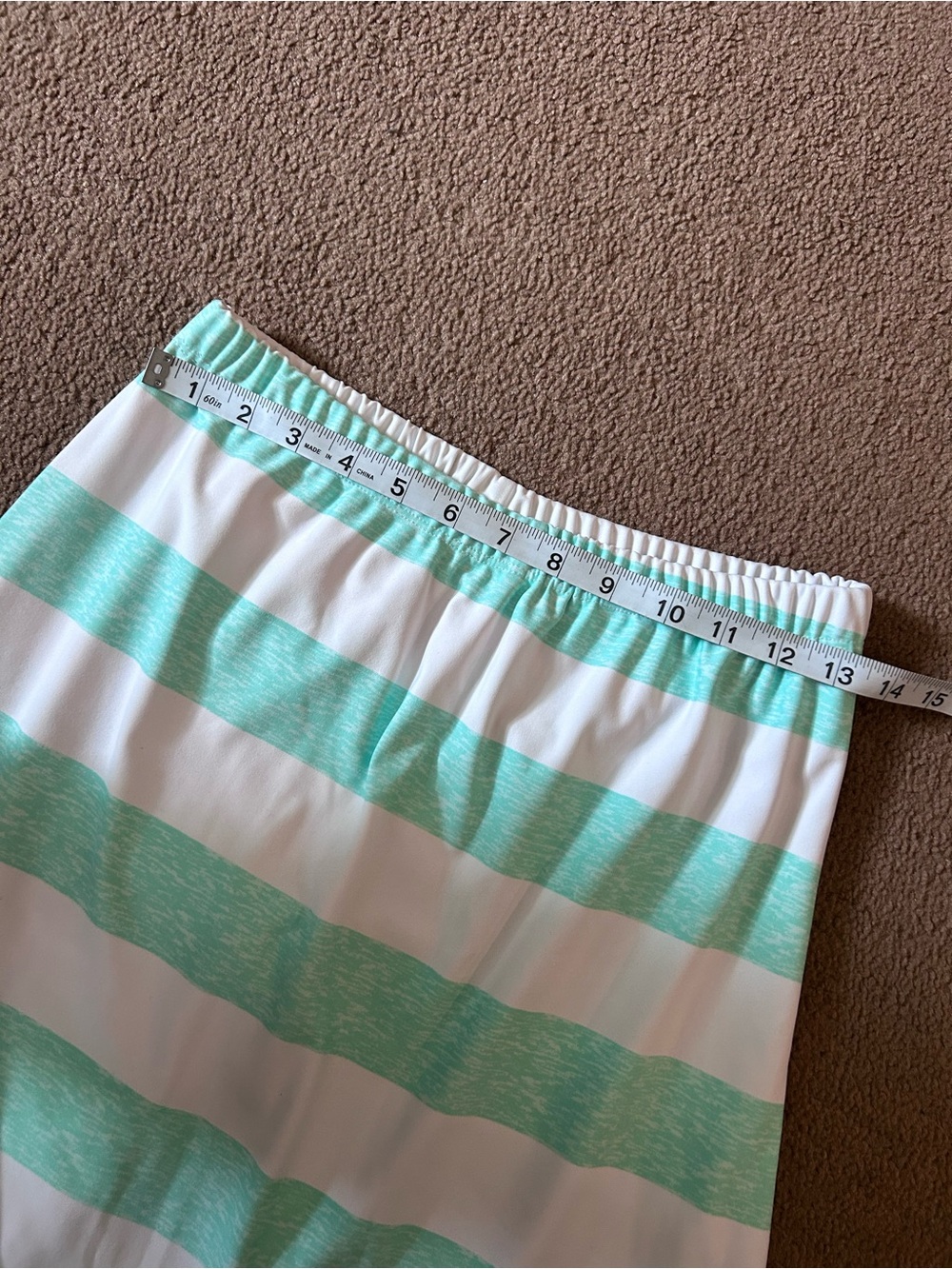 Ada Faye Athletic SwimSkirt Women’s Med Leggings Sea Green&White Midi Length - Picture 4 of 11